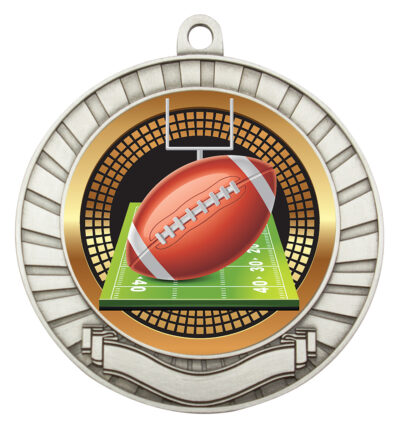 Eco Scroll American Football Medal 3 Colours