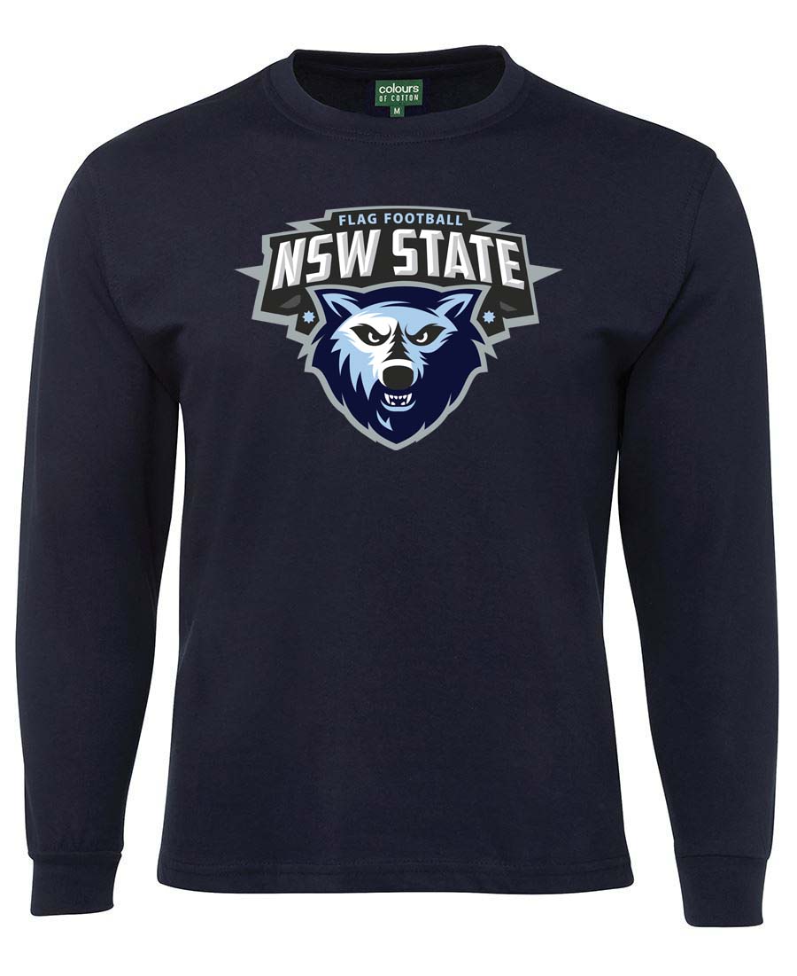 Flag Football NSW Long Sleeve state logo