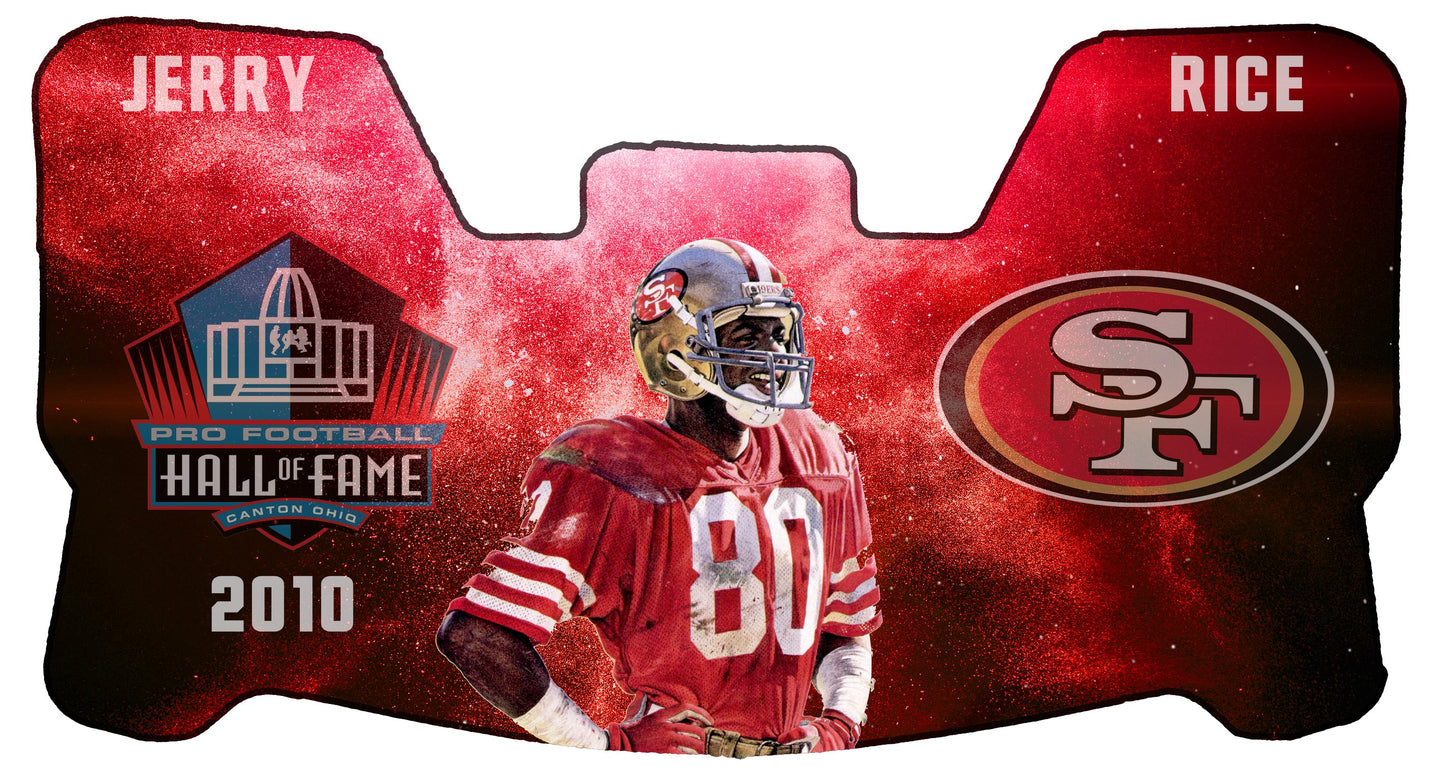 Jerry Rice Niners Themed Custom Visor