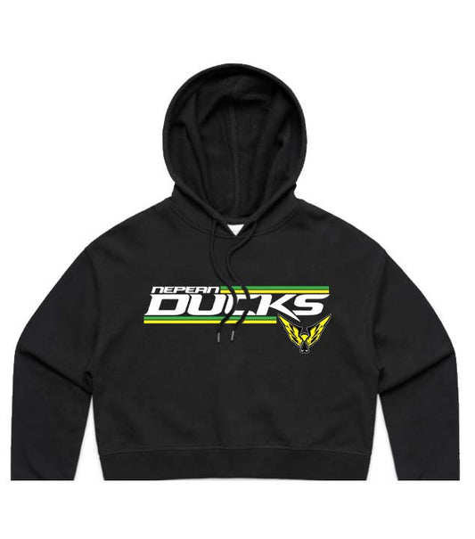 Nepean Ducks Striped Logo Cropped Hoodie