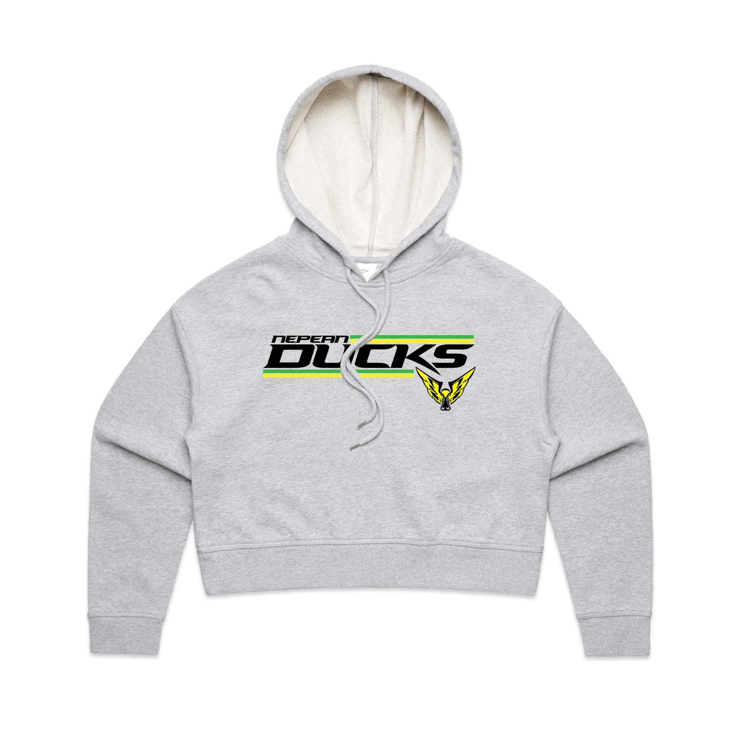 Nepean Ducks Striped Logo Cropped Hoodie
