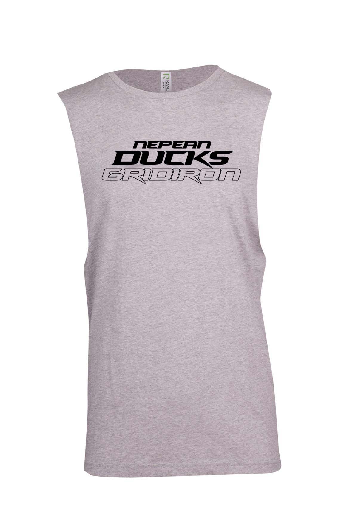 Nepean Ducks Spell Out Logo Ladies Muscle Tee