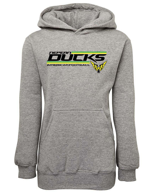 NEPEAN DUCKS STRIPED LOGO KIDS HOODIES