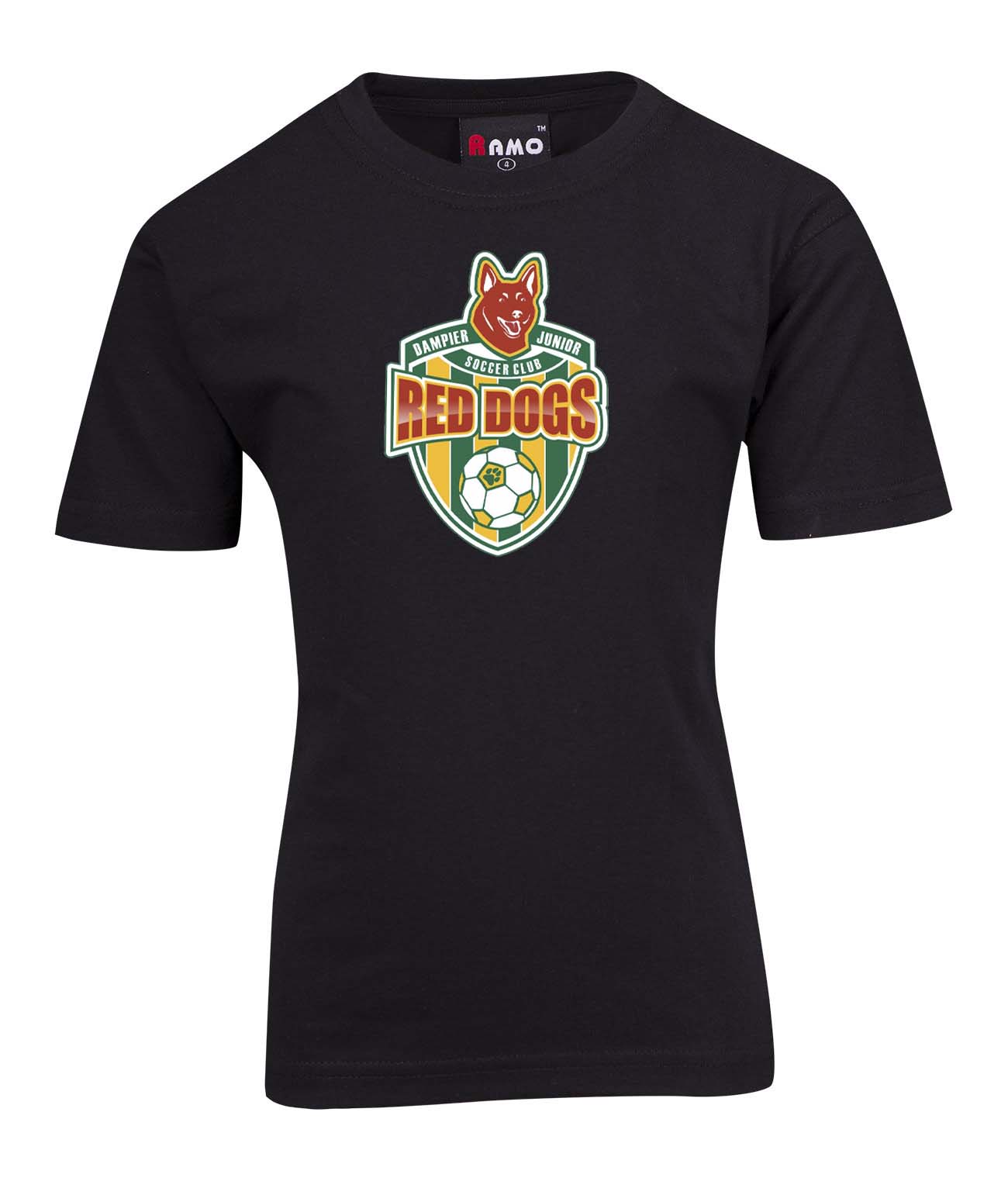 Children's Dampier Red Dogs Logo T Shirt