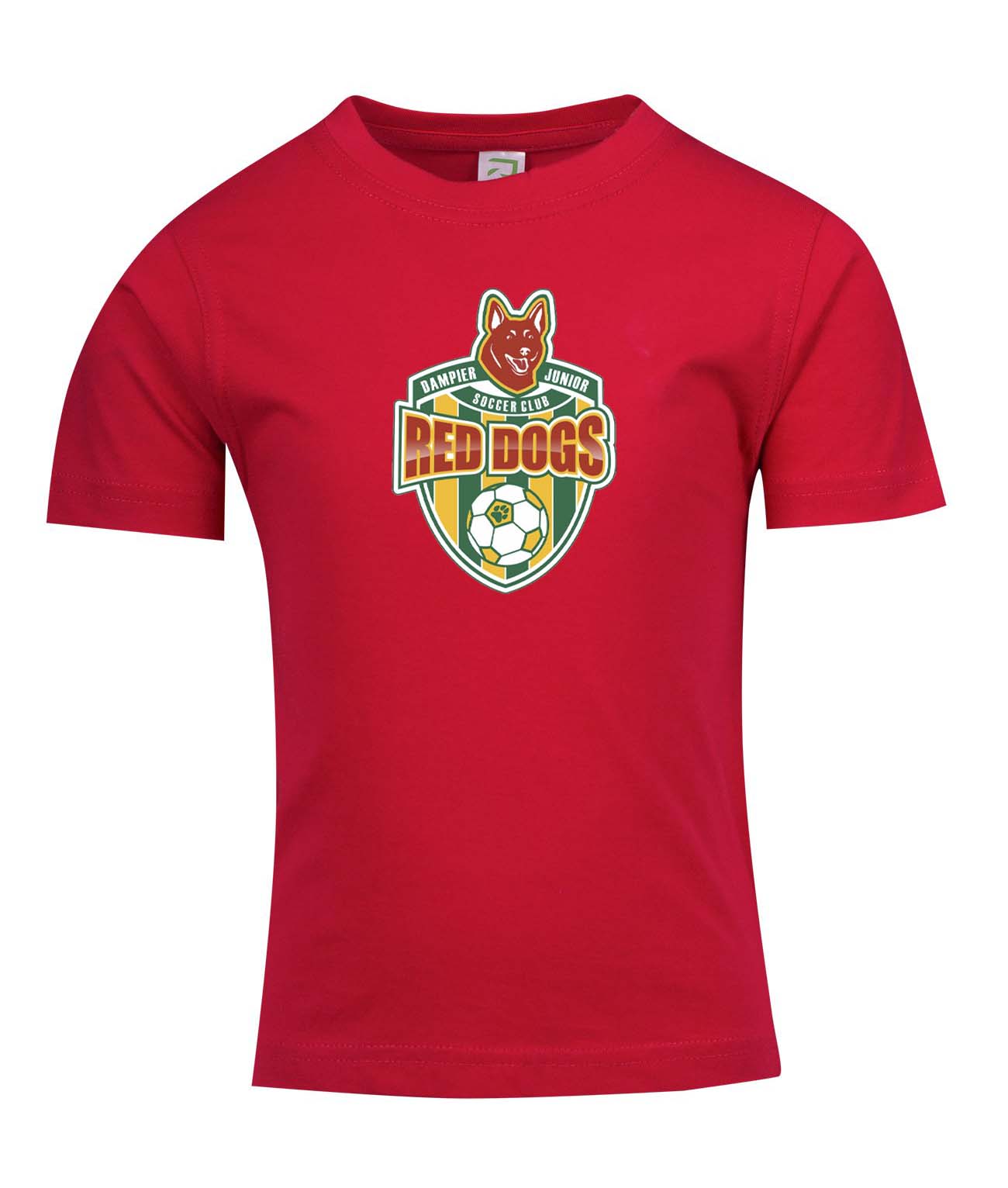 Children's Dampier Red Dogs Logo T Shirt
