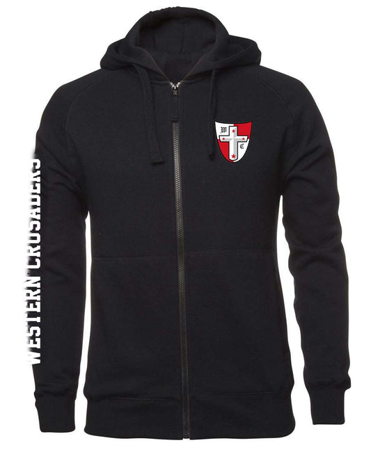 Crusaders Zipped Logo Hoodie optional name and number