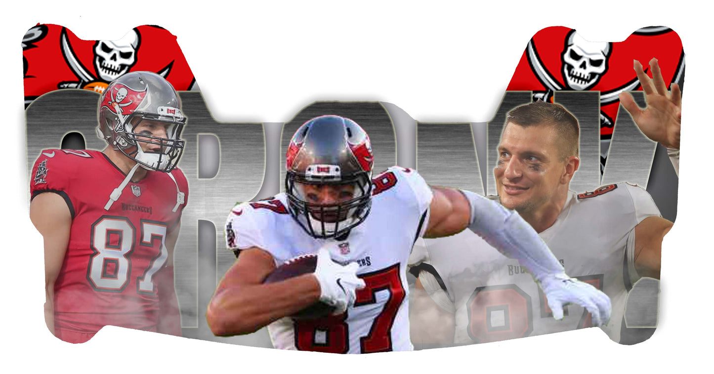 Rob Gronkowski Buccs Themed Custom Visor