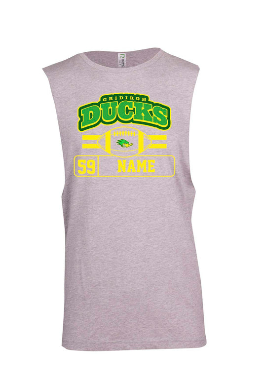 Vincent City Ducks Name and Number Muscle Shirt
