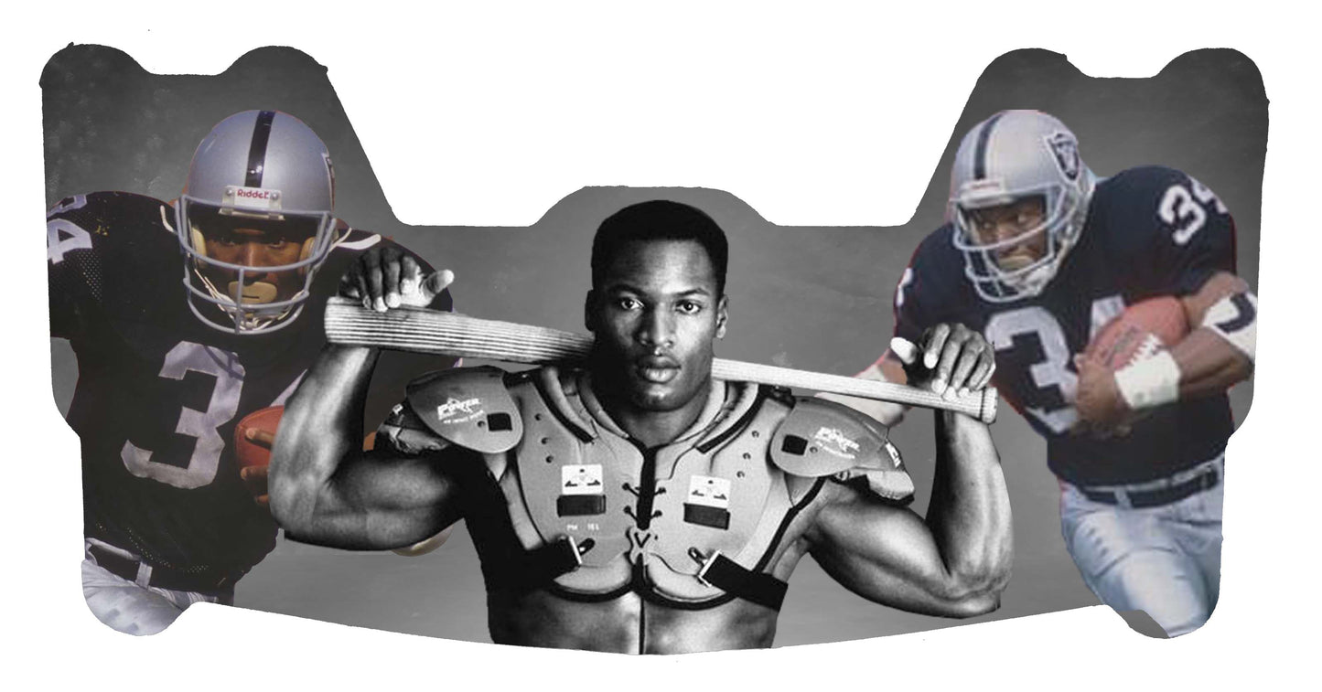 Bo Jackson Raiders Themed Custom Visor