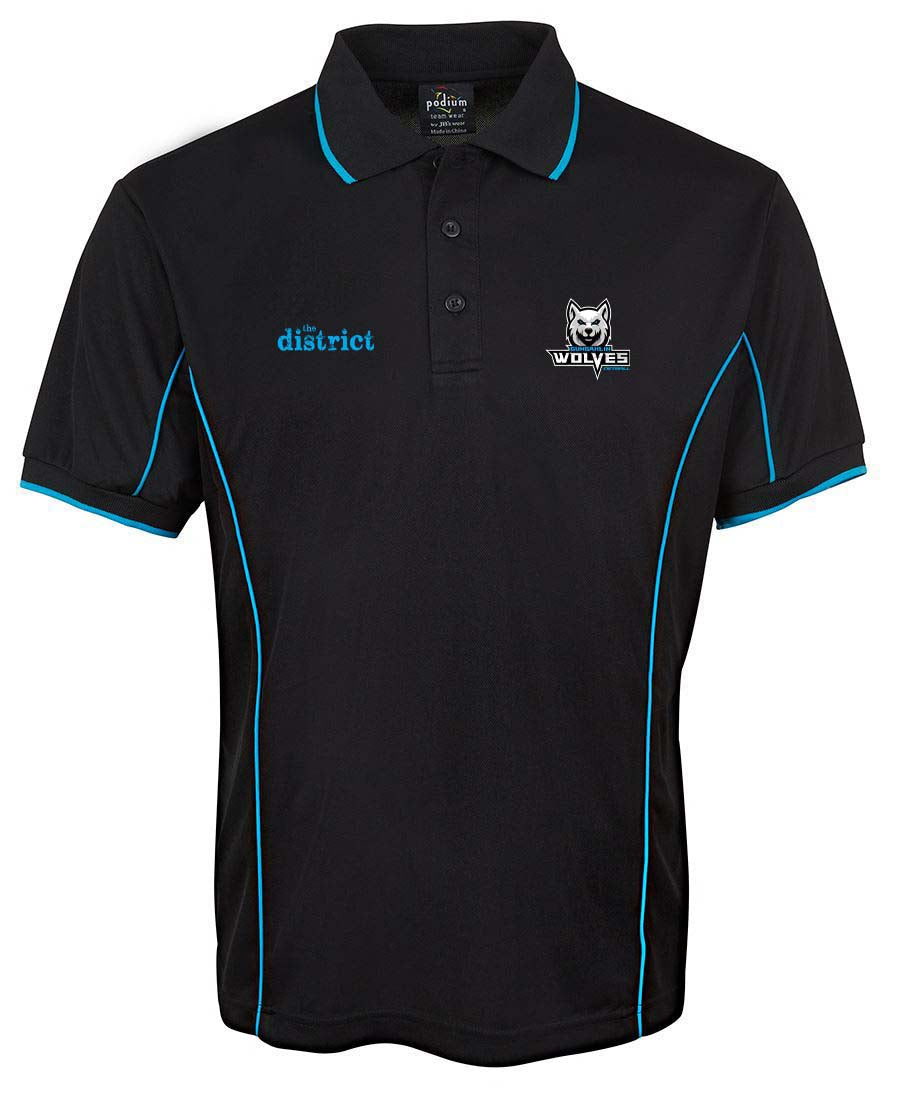 Gungahlin Wolves netball unisex Polo Shirt