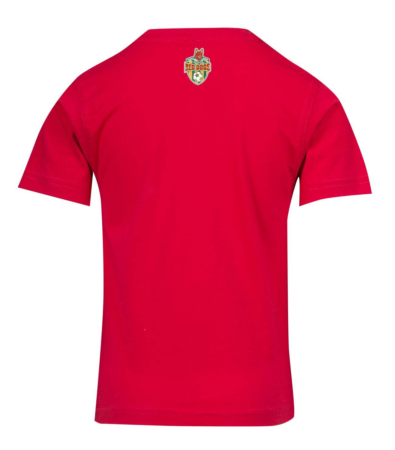 Dampier Red Dogs Adult Spell Out Logo T-Shirt Double Sided