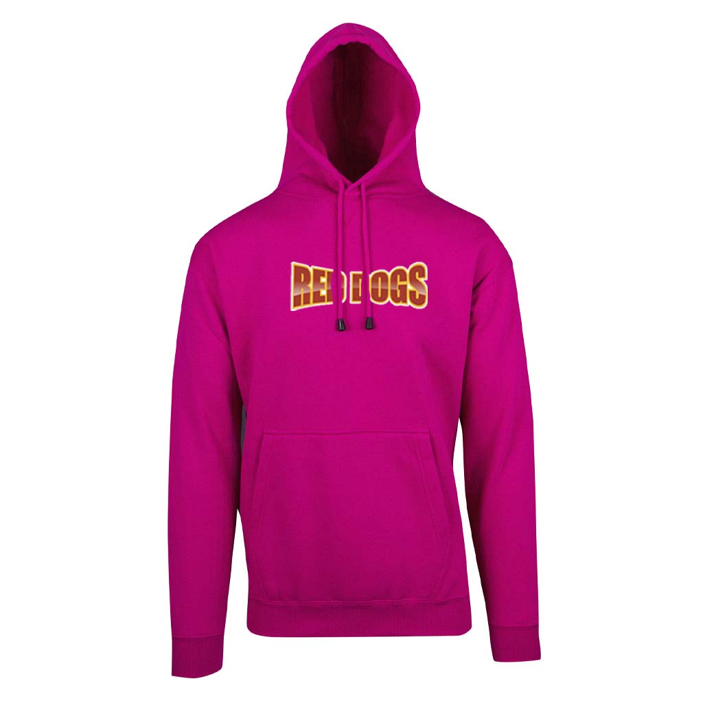 Red Dogs Spell Out Adults Logo Hoodie