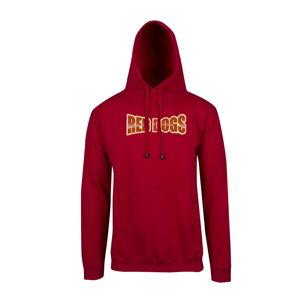 Red Dogs Spell Out Adults Logo Hoodie