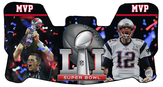 Tom Brady MVP Themed Custom Visor