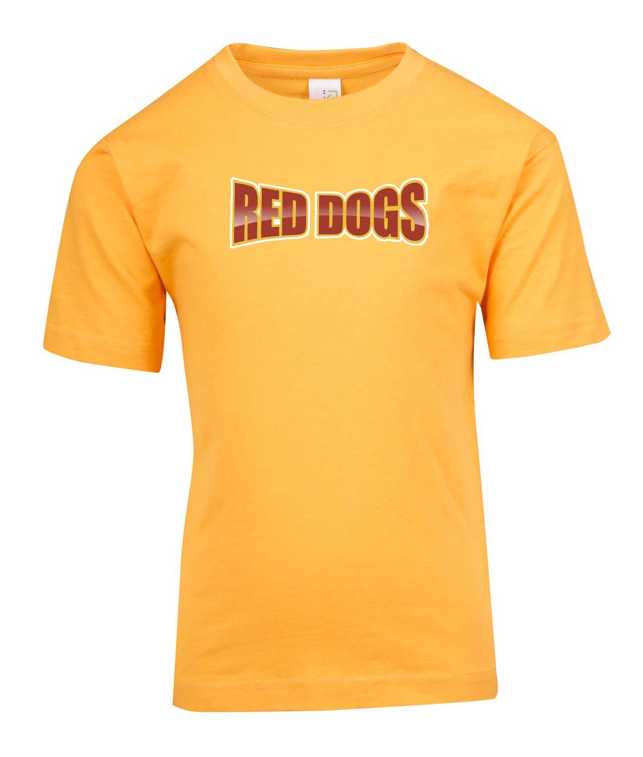 Children's Dampier Red Dogs T Shirt Double Sided