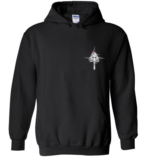 Skull Football Backbone Hoodie