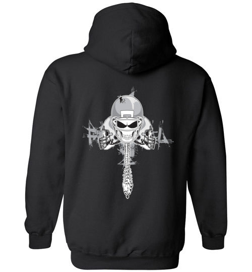 Skull Football Backbone Hoodie