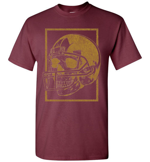 Skull Football T Shirt