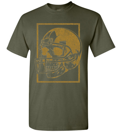 Skull Football T Shirt