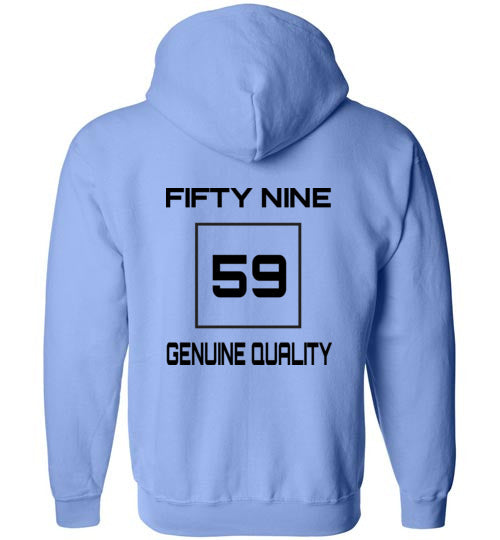 Fifty Nine Clothing Small Logo Zipped Hoodie