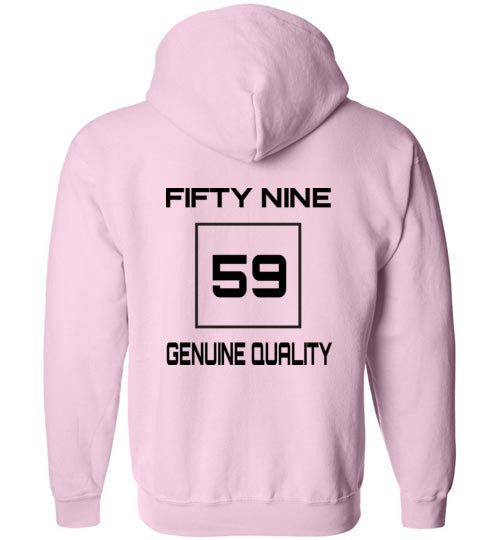 Fifty Nine Clothing Small Logo Zipped Hoodie
