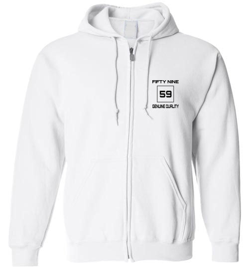 Fifty Nine Clothing Small Logo Zipped Hoodie