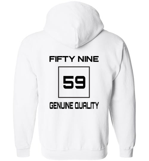 Fifty Nine Clothing Small Logo Zipped Hoodie