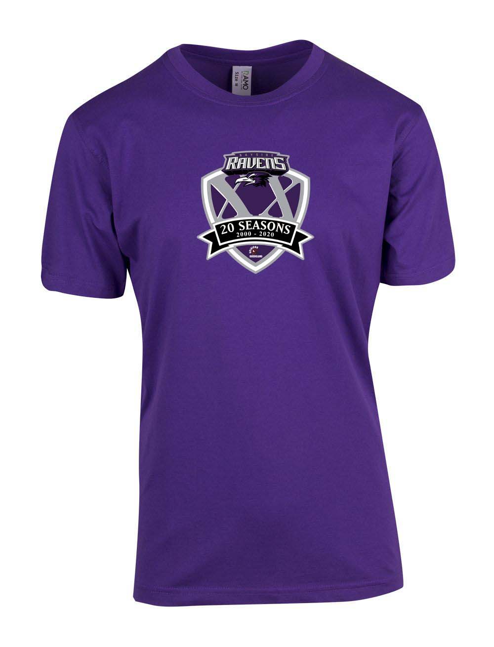 Bayside Ravens 20 Years Logo T-Shirt