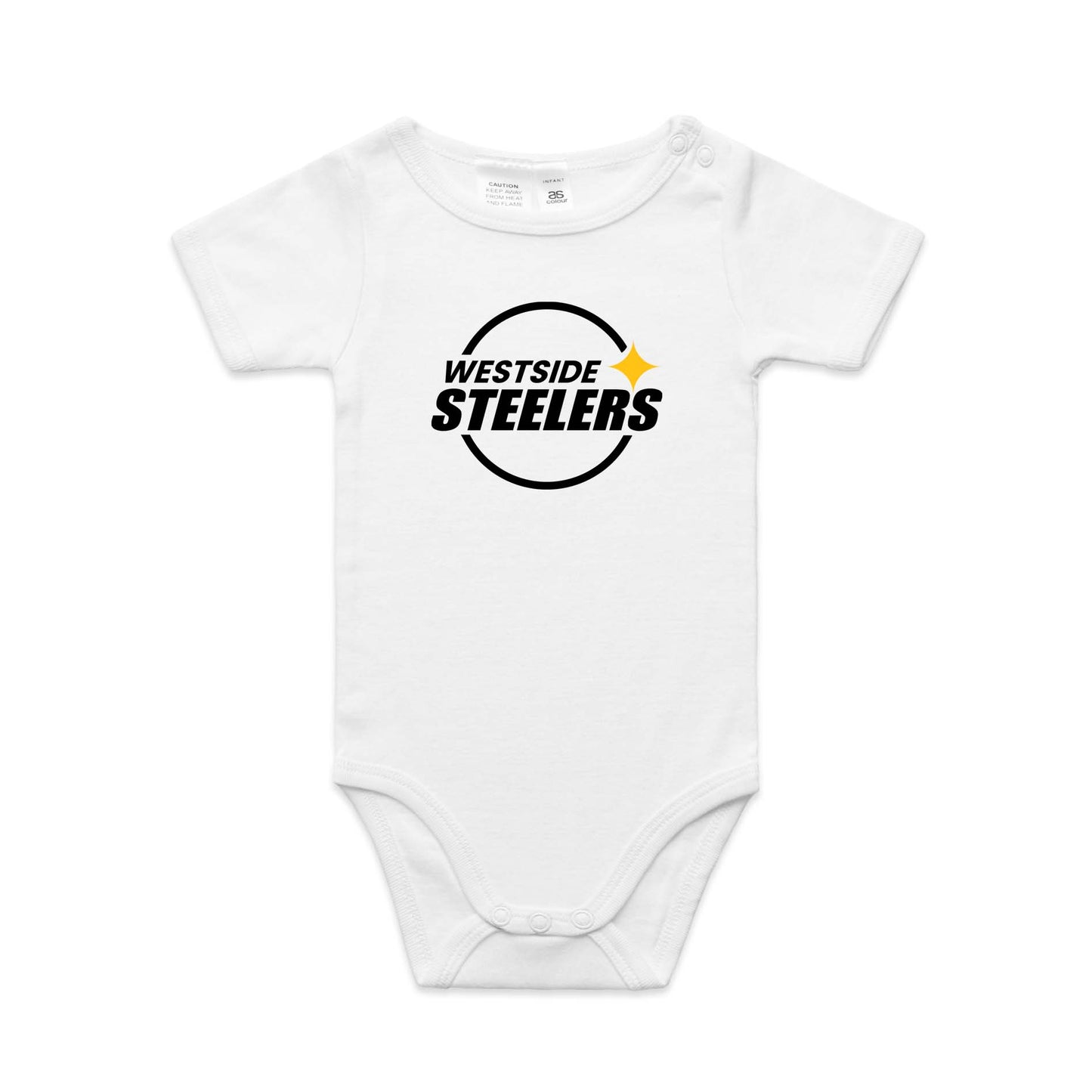Westside Steelers baby one piece