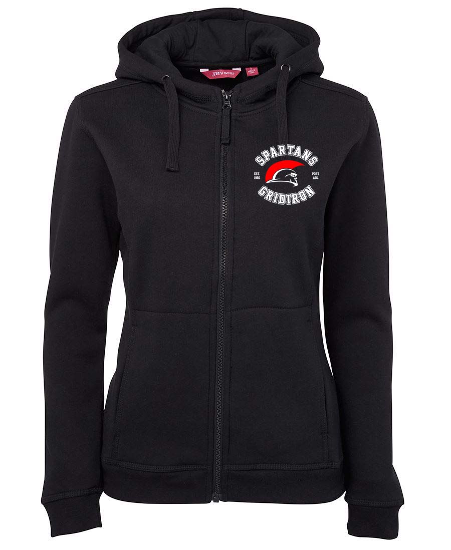 Spartans Ladies Zipped Hoodie