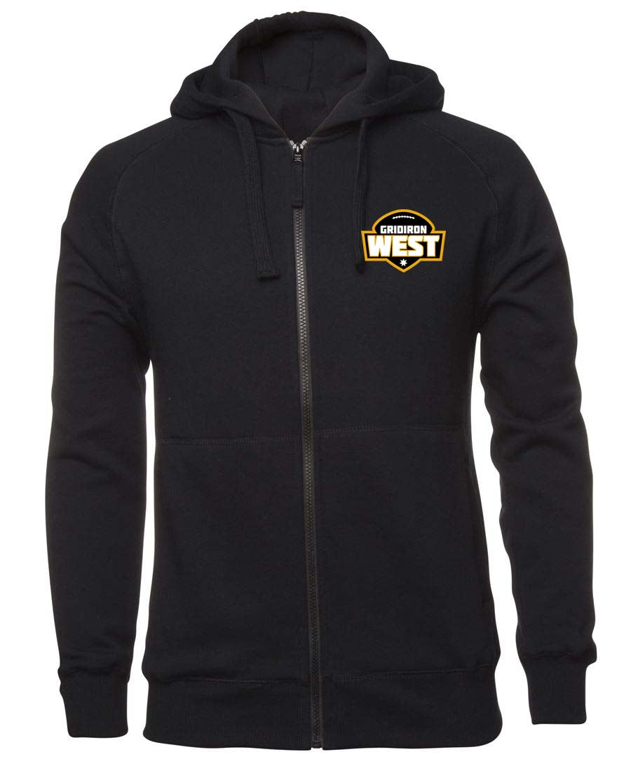 GW Zipped hoodie embroidered left chest