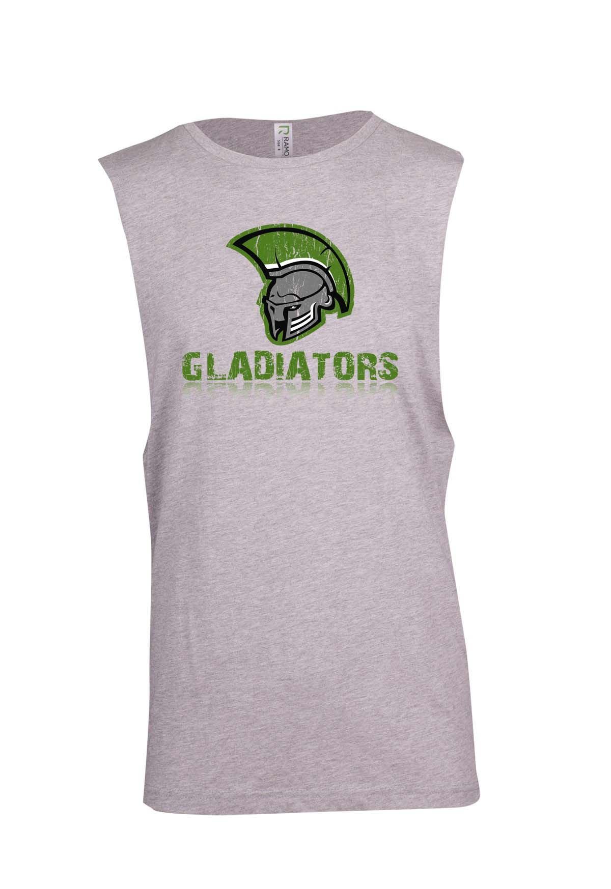 Gladiators Helmet logo Muscle T - Ladies