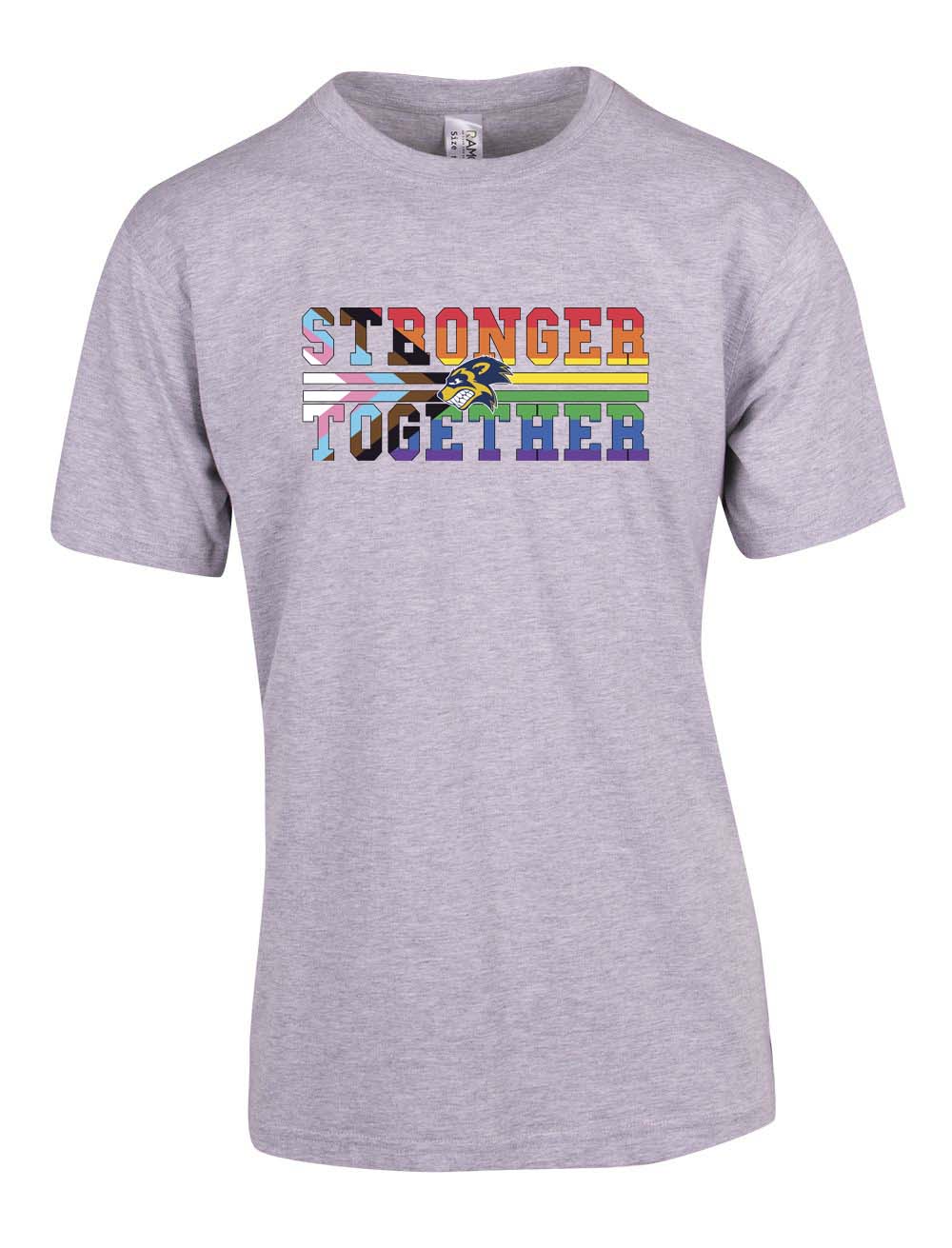 Wolverines Stronger Together Pride Logo T-Shirt