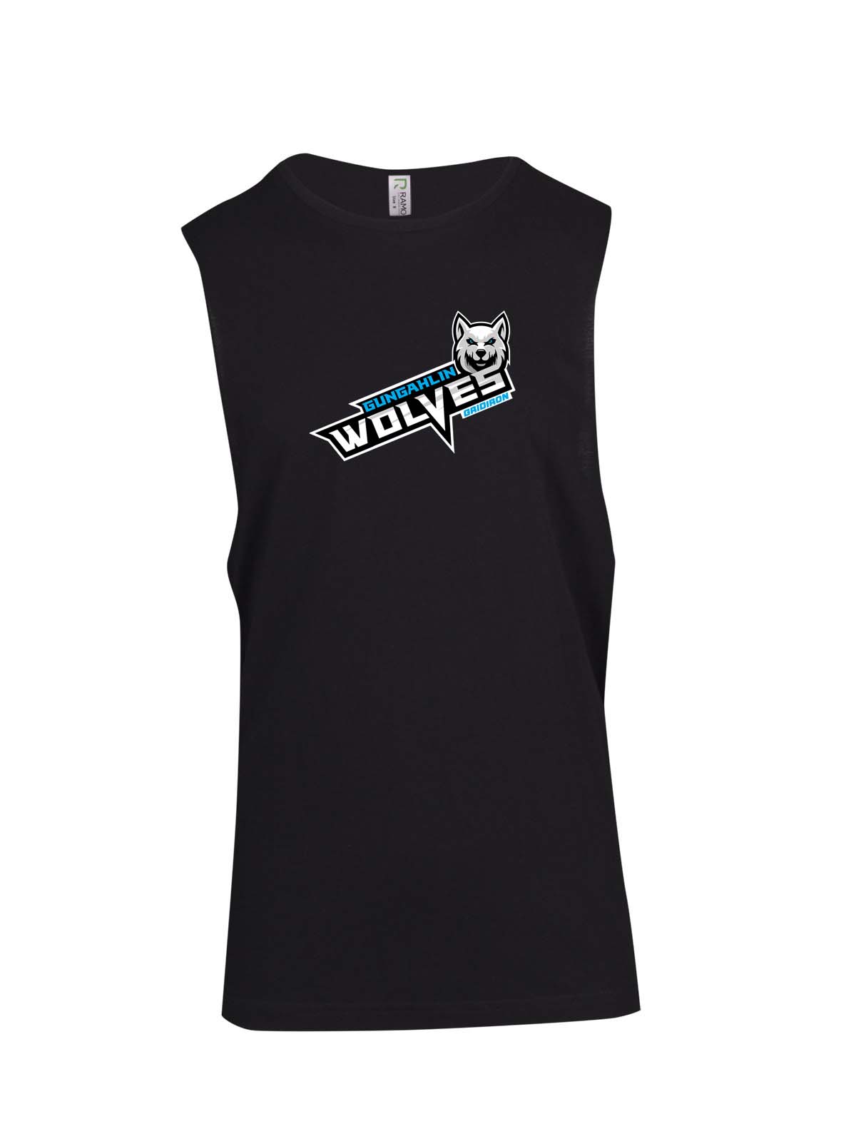 Gungahlin Wolves Slanted Logo Muscle Shirt
