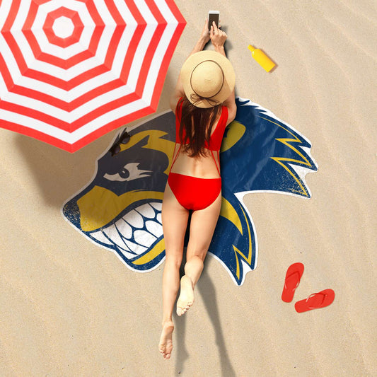 WCW Logo Shaped Beach Towel