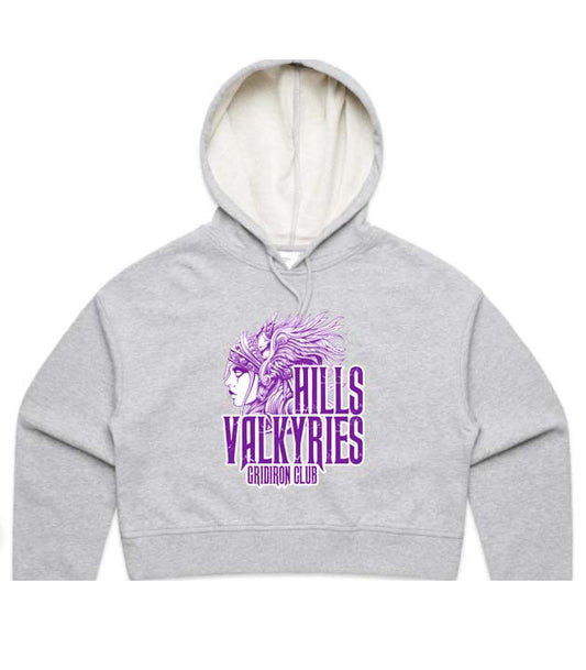 Hills Valkyries Ladies Cropped Hoodie