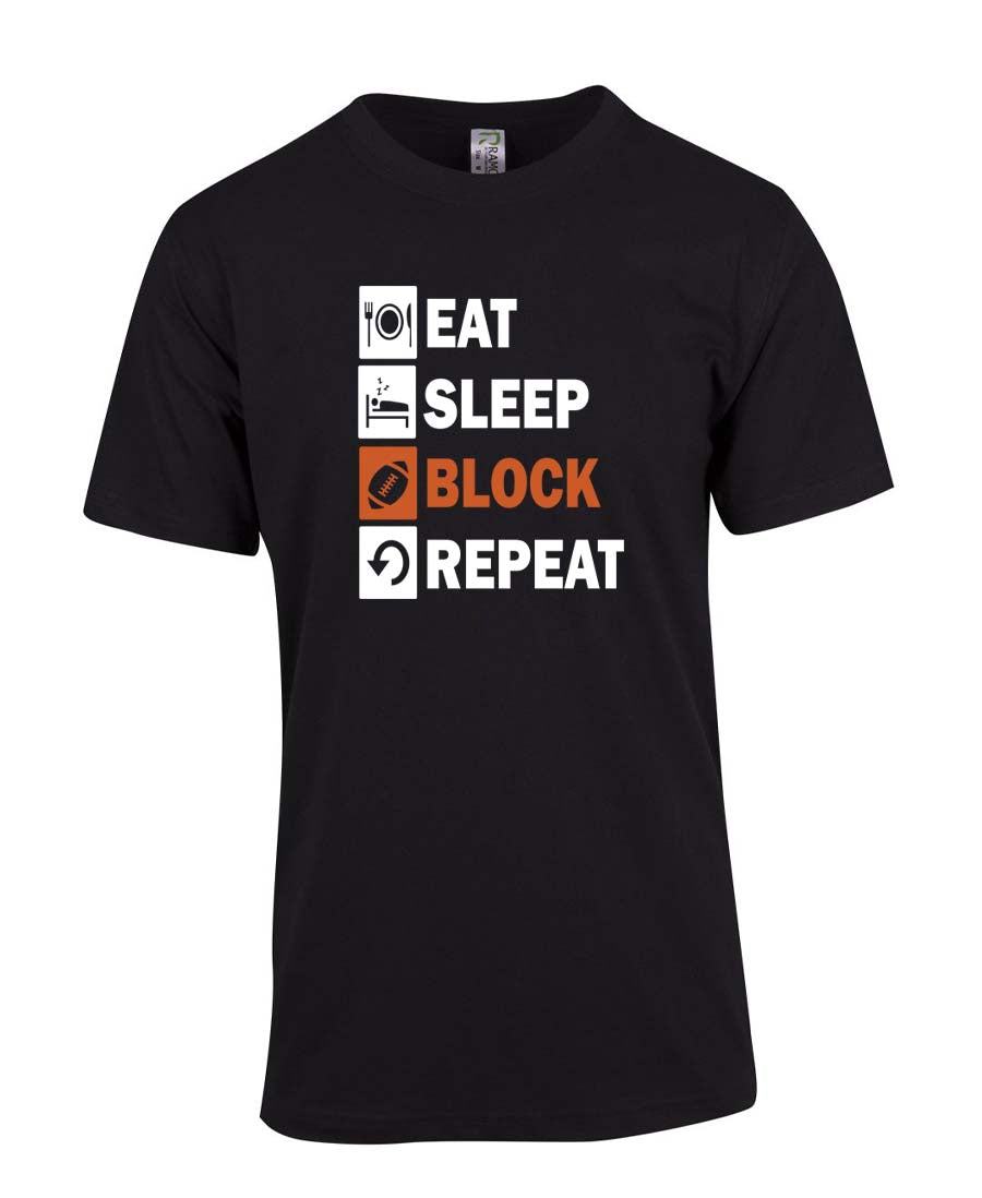 Eat Sleep Block Repeat T-Shirt