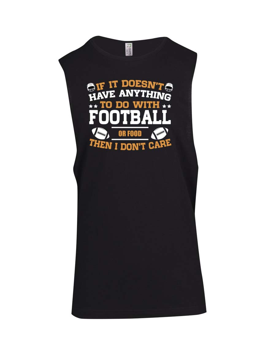 Football or food I don't care Muscle Shirt