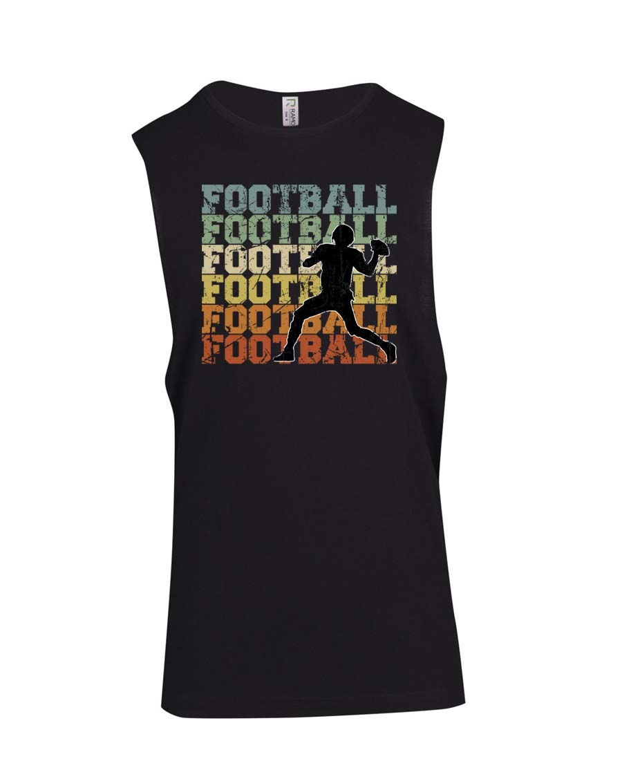 football text Muscle Shirt