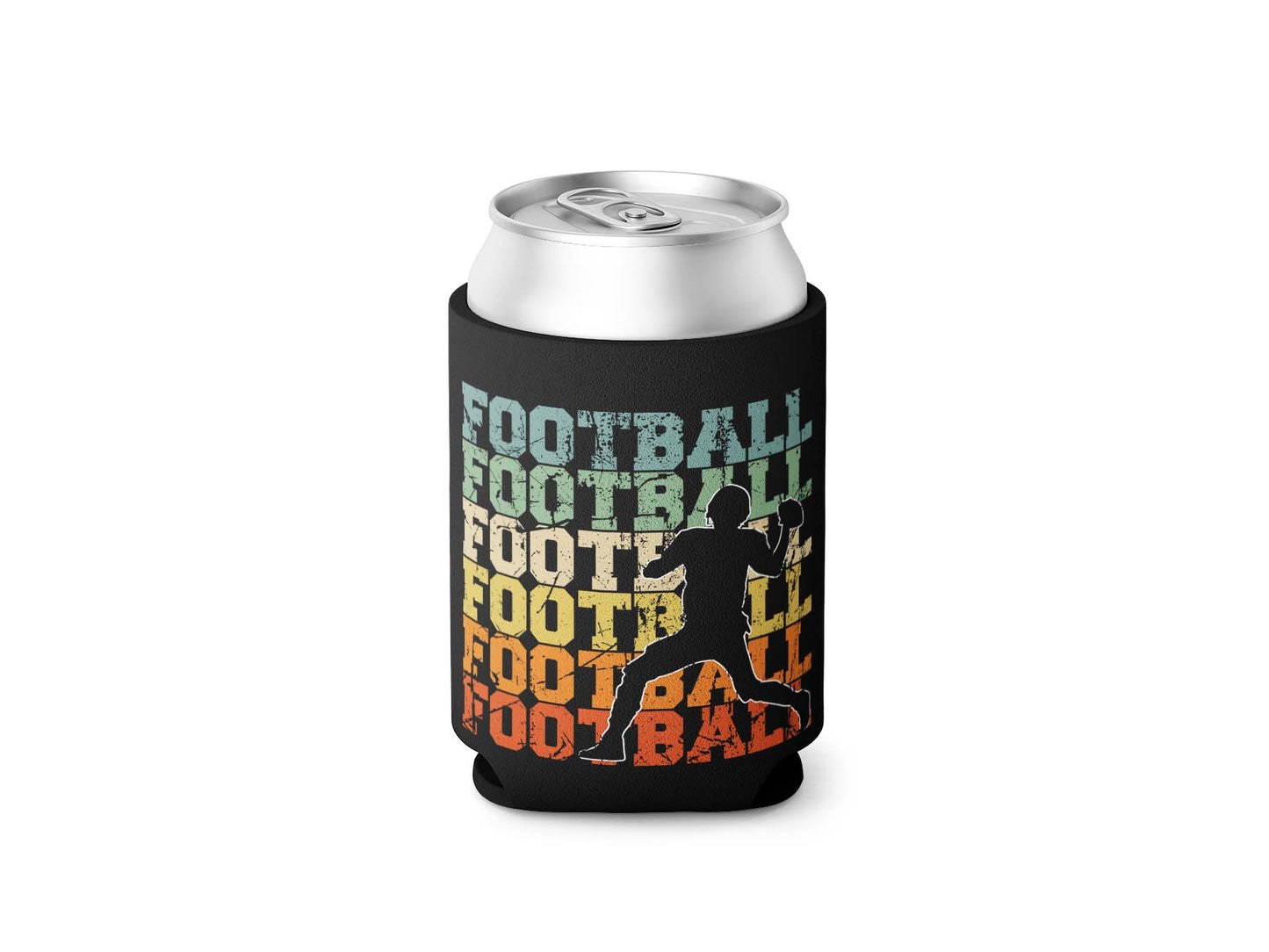 Football Colour text Stubby / Can Cooler