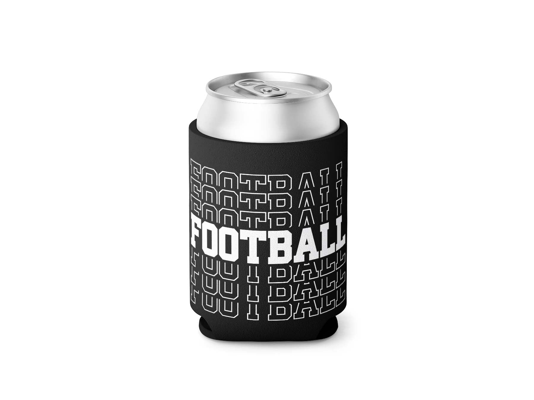 Football Football Football Stubby / Can Cooler
