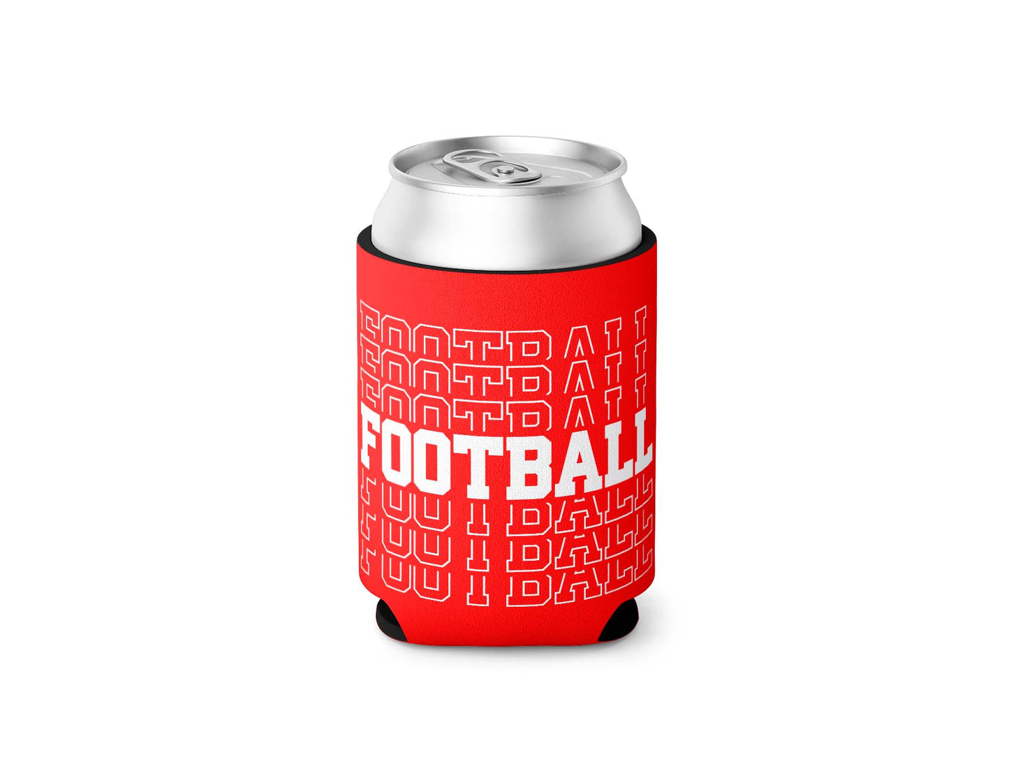 Football Football Football Stubby / Can Cooler