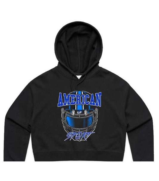 AS helmet Cropped Hoodie