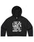 I know i play like a girl try keep up Ladies Cropped Hoodie