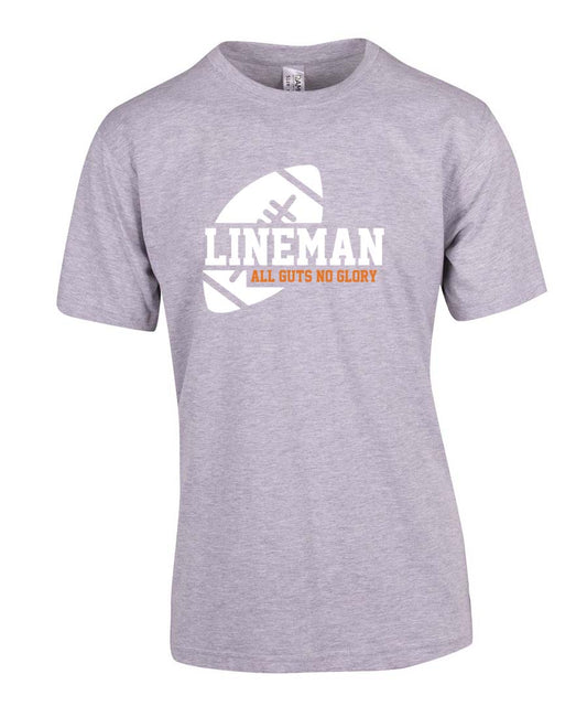 Lineman all guts not glory Football T-Shirt