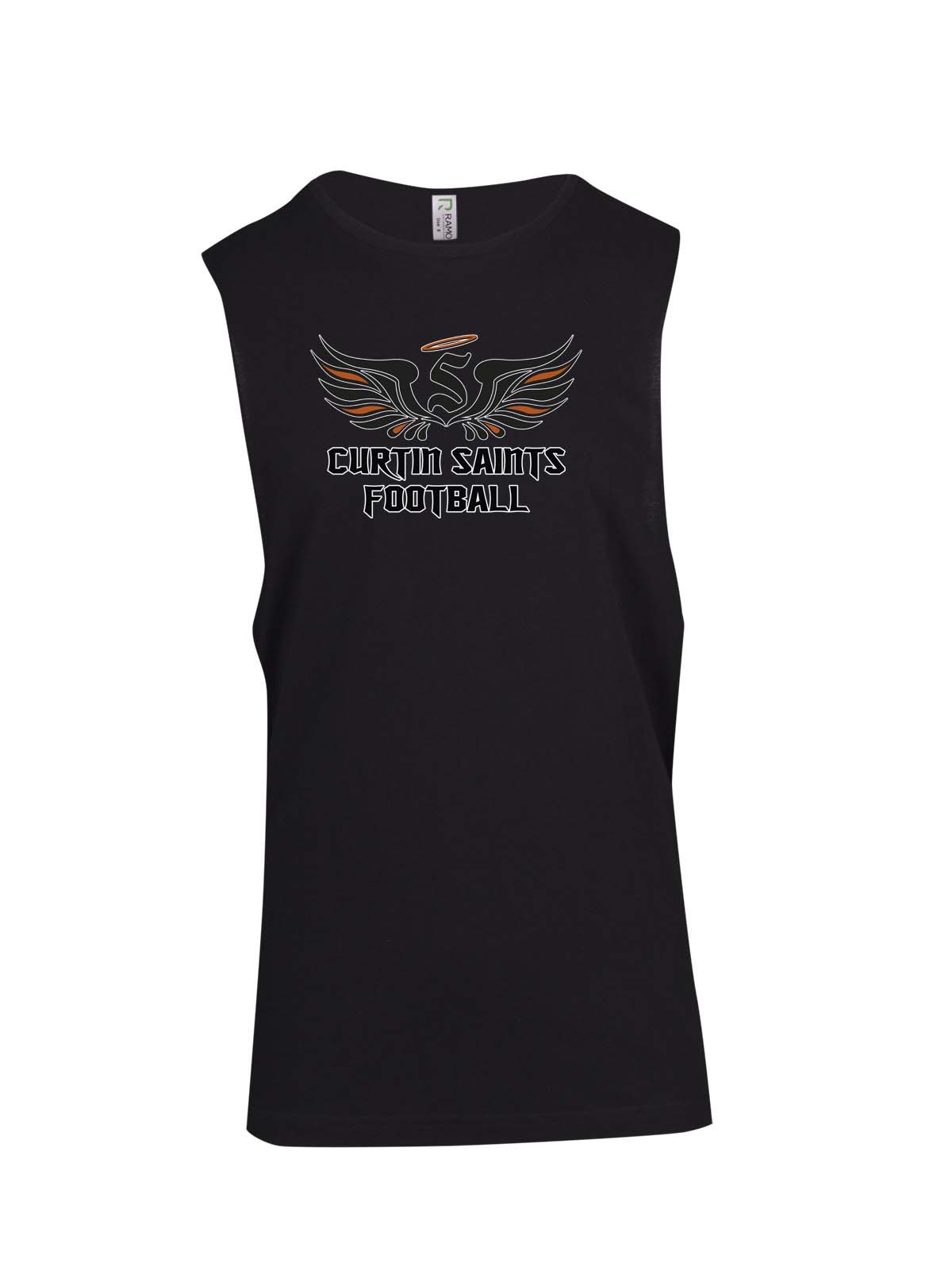 Curtin Saints logo Muscle T
