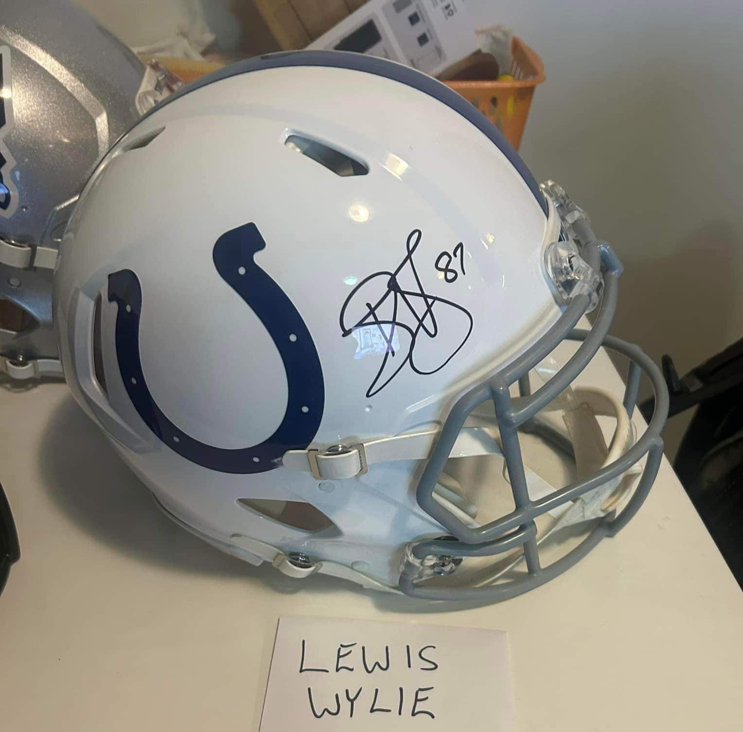 Reggie Wayne Indianapolis Colts Signed Helmet