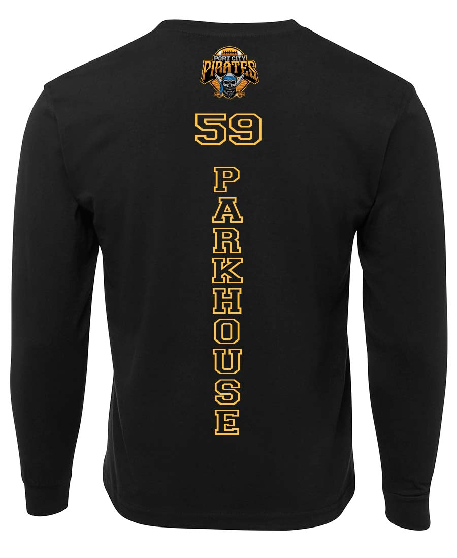 Port City Pirates Long Sleeve Double sided T-shirt