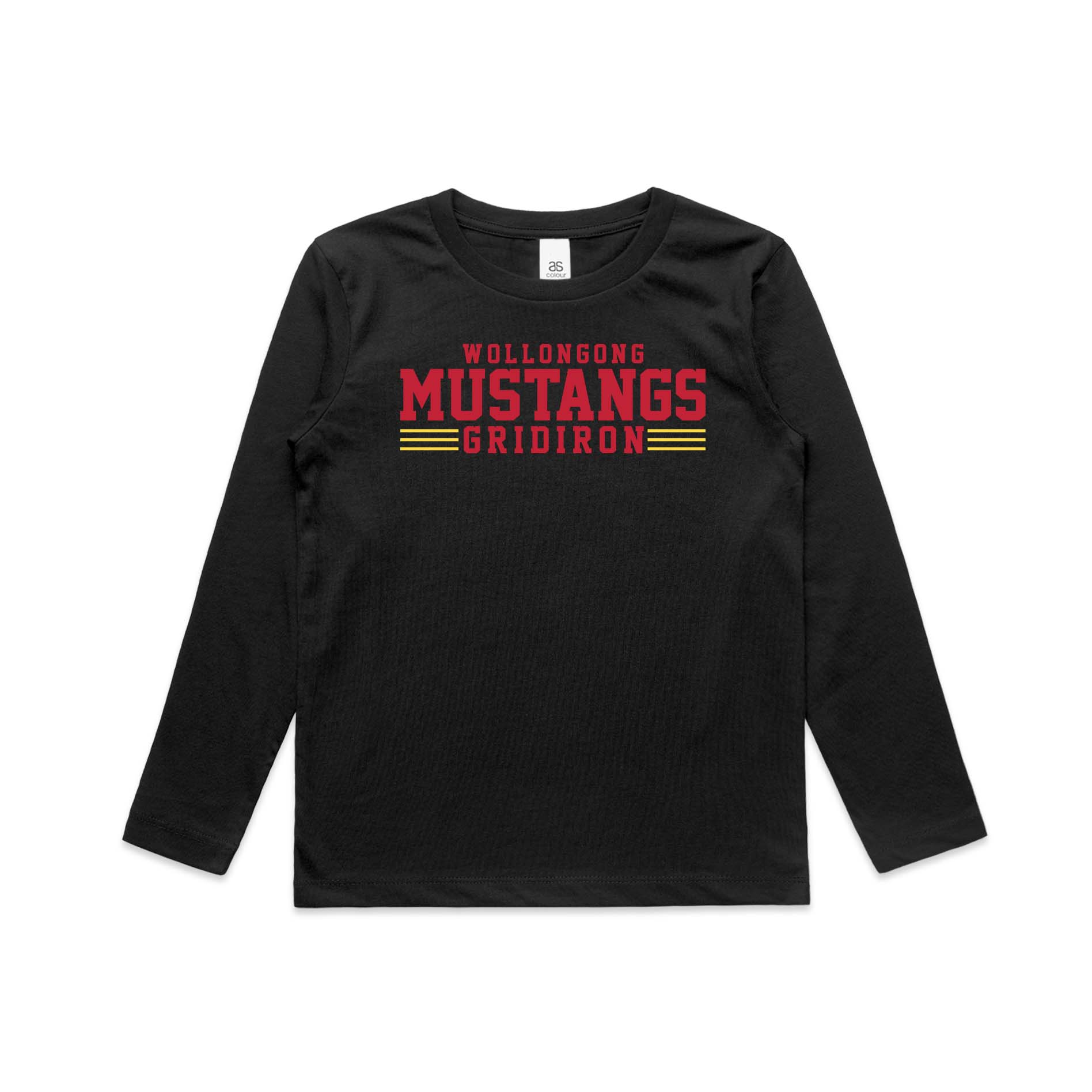 Wollongong Mustangs Kids Log Sleeve T-Shirt
