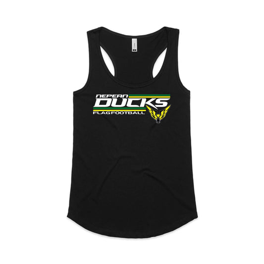 Nepean Ducks Flag Football Women's Racer back Singlet